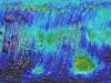Map dust column opacity Mars