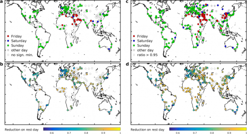 NO2 data world maps
