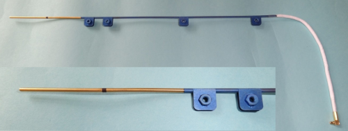 Gold plated Langmuir probe