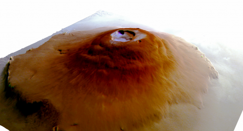 Rijm op Olympus Mons in perspectief 