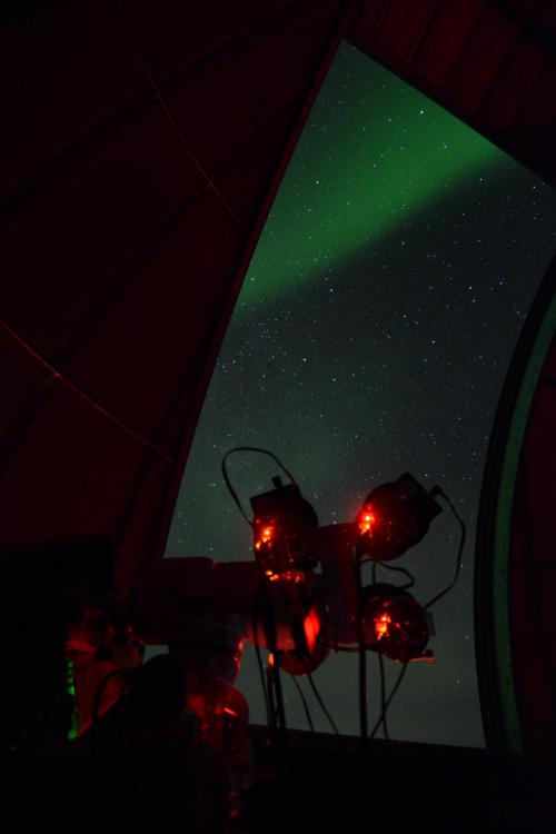 PLIP instrument installed in main dome of Skibotn observatory