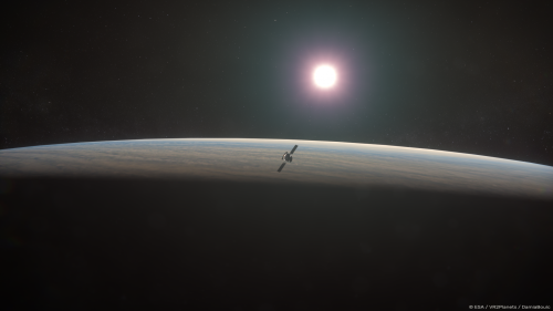 EnVision mission at Venus. Space. Sun.
