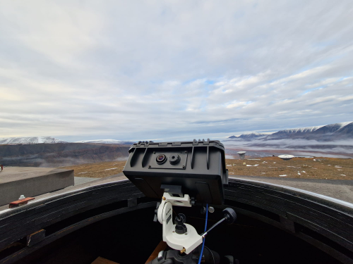 The NORVIS unit installed at the Kjell Henriksen Observatory in Svalbard