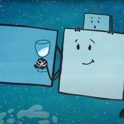 Rosetta satellite drawing