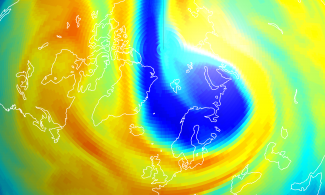 Trou ozone Pole Nord 2011
