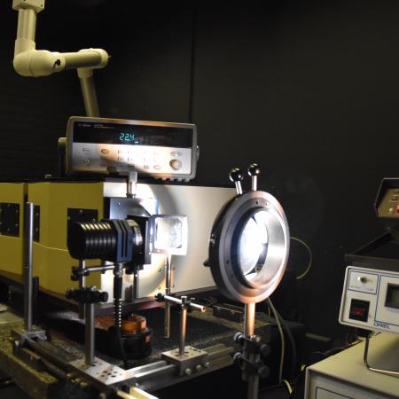 Solar radiation experiment in lab